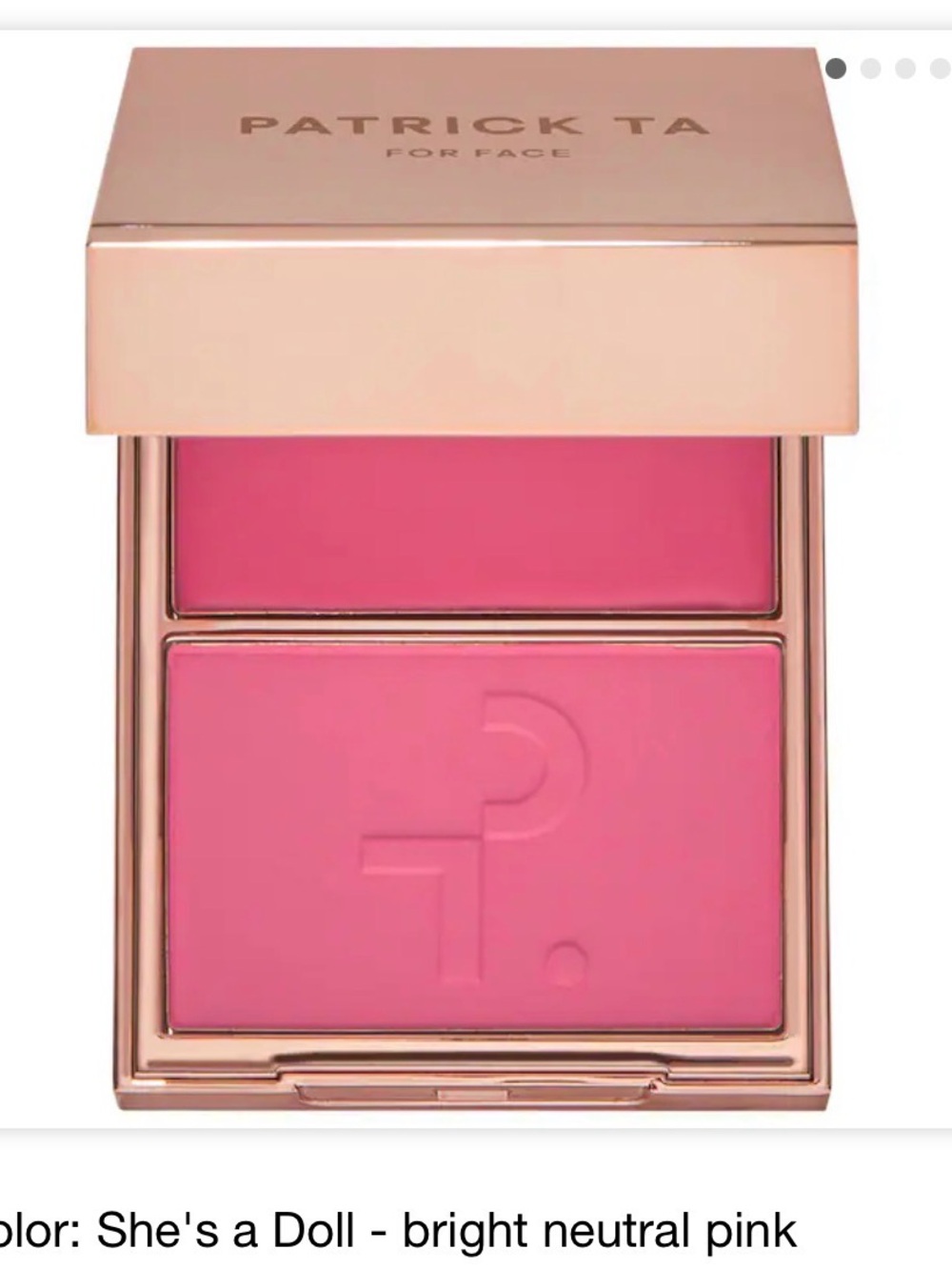 Patrick Ta She's a Doll Vibrant Neutral Pink Cream Blush Duo